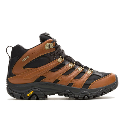 Men - Moab 3 Luxe Leather Mid Waterproof - Boots - Merrell Signature