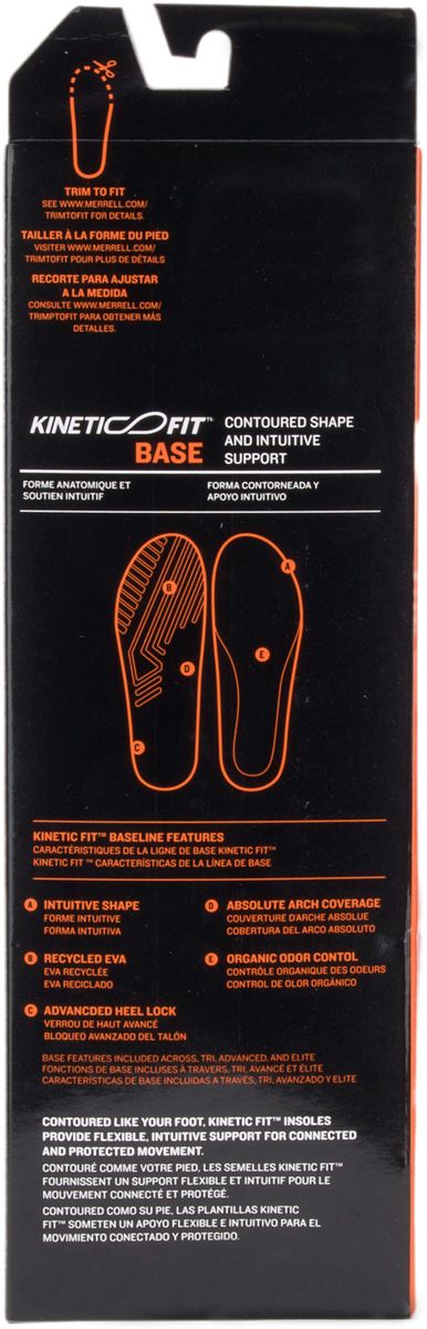 Men's Kinetic Fit Base Footbed Insoles - Merrell Discount
